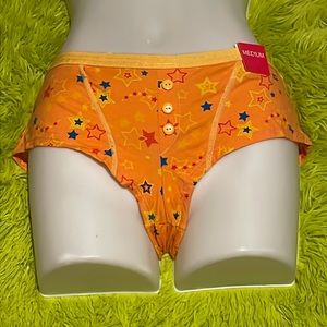 Women’s Juniors Hipster Orange Pantie Size M